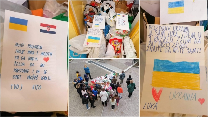 Osnovnoškolci s Krasice prikupljali pomoć za Ukrajince